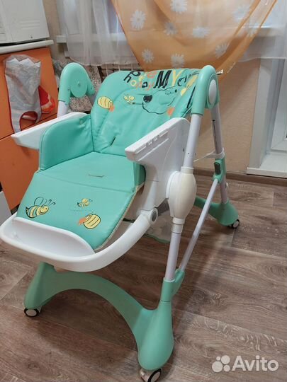 Стульчик для кормления Babyton Happy Animals Green