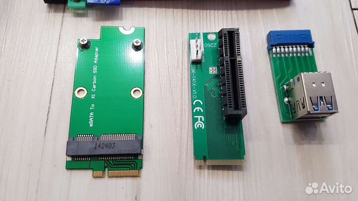 Запчасти для компьютера (mSata, Riser, SSD, Fan)
