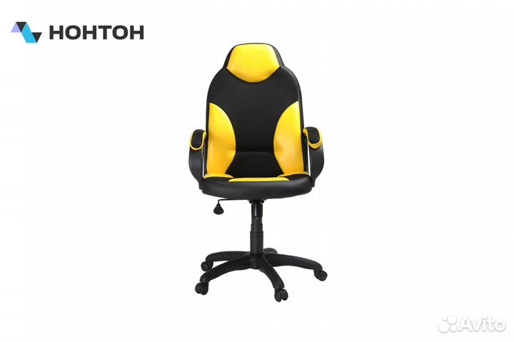 Кресло игровое Дельта желтое / черное