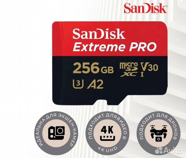 Карта памяти Sandisk Extreme Pro 256Gb