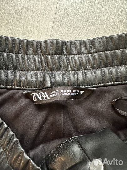 Шорты женские кожаные