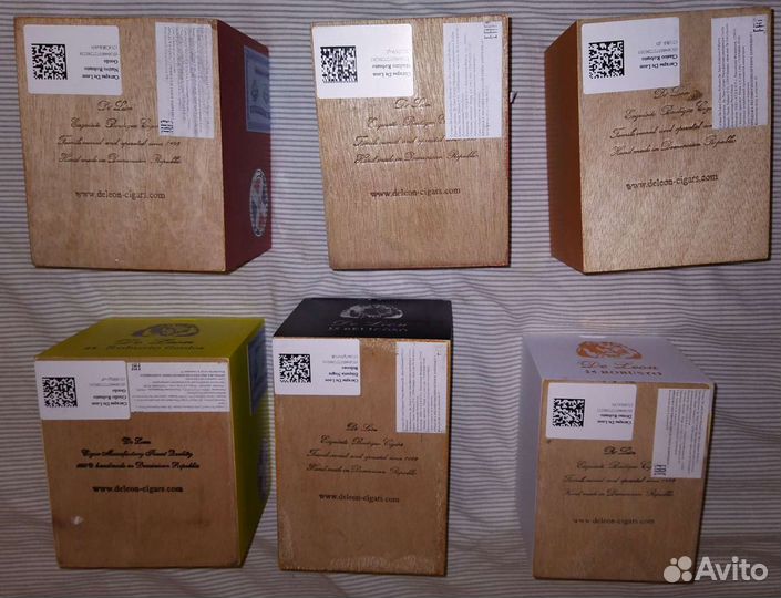 Коробки пустые De Leon сигарные Доминикана