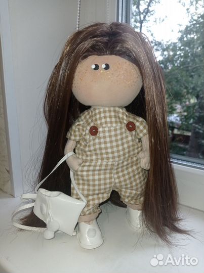 Текстильная куколка интерьерная игровая
