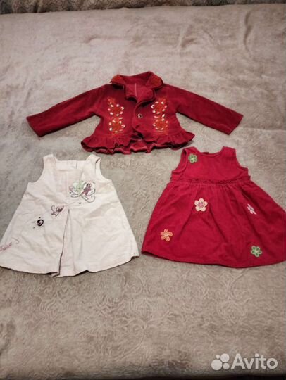 Джинсовые сарофанчики и курточка