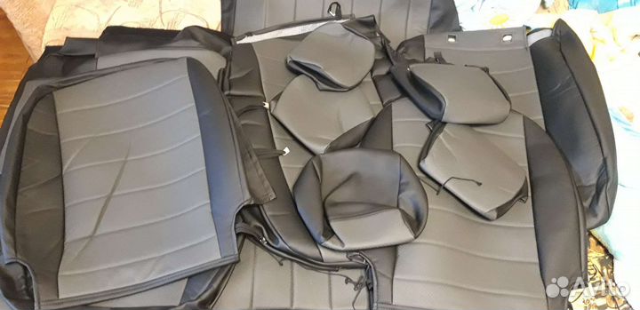 Автомобильные чехлы из экокожи на а/м шкода рапид