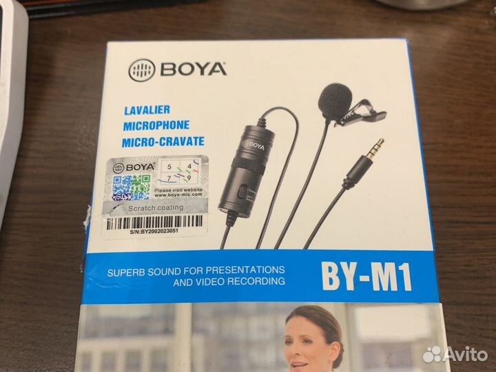 Микрофон петличный boya