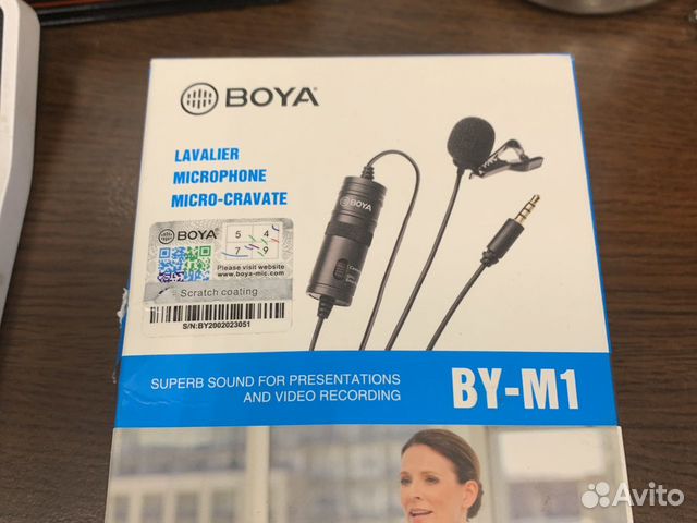 Микрофон петличный boya