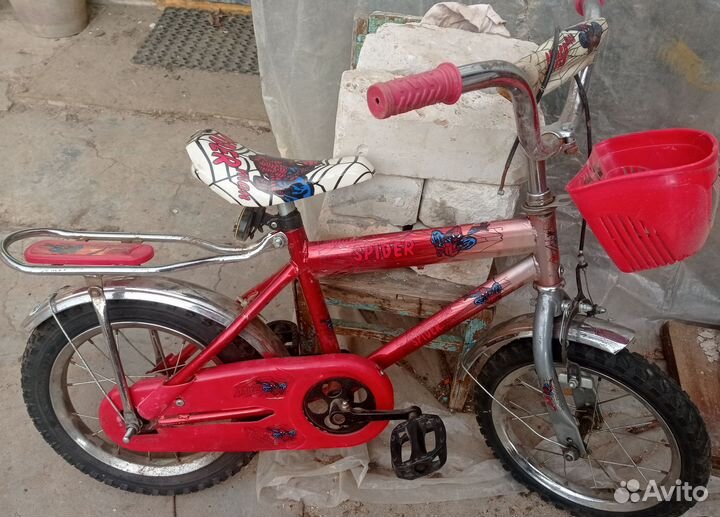 Детский велосипед 14д с корзинкой