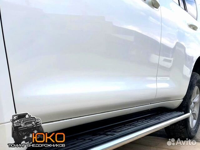 Защита порогов TLC Prado 150 Style