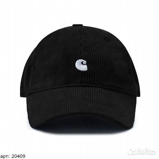 Кепка carhartt вельвет черная