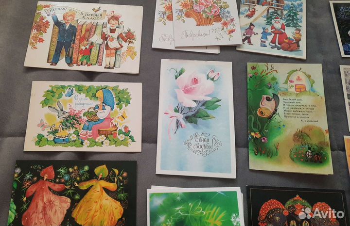 Открытки СССР 80х, цена за весь лот