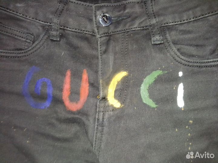 Джинсы gucci supreme