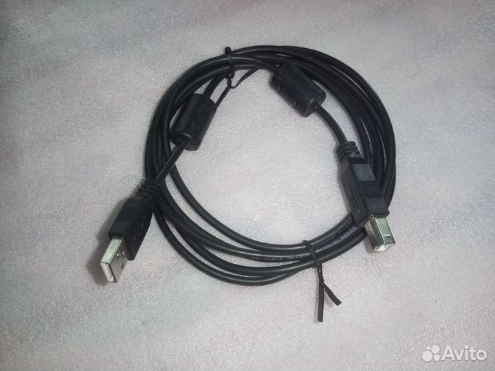 Кабель usb a b, 2.0 помехозащищённый 2мм