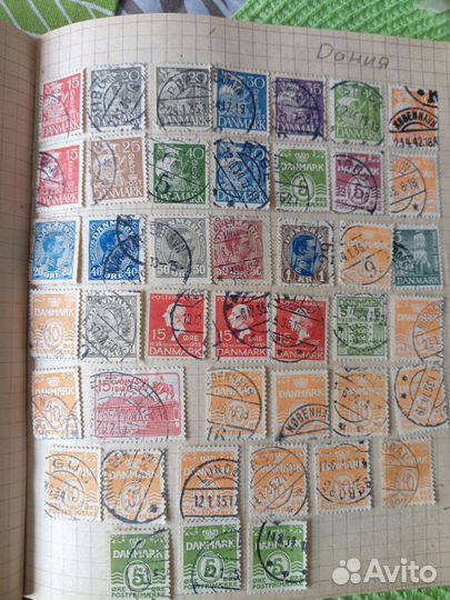 Почтовые марки европы