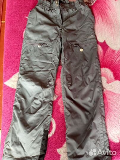 Демисезонные болоневые штаны,рост 140