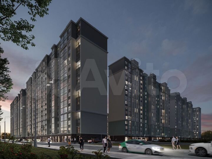 2-к. квартира, 58,5 м², 10/12 эт.