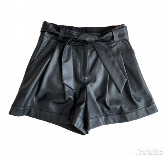 Шорты из экокожи