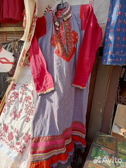 Марийское Платье.Рубаха с Урала. Домотканное