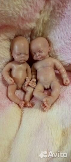 Кукла реборн полностью силиконовая mini 16см