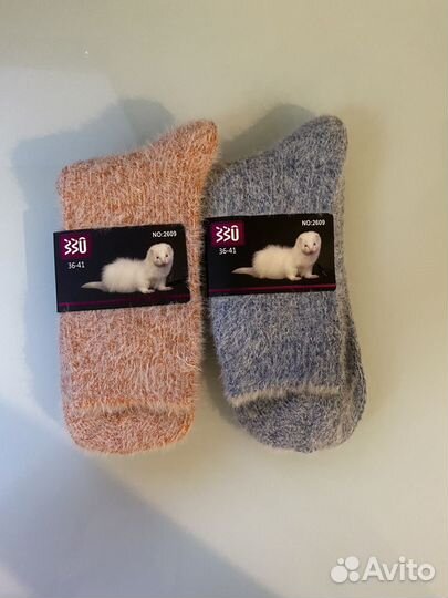 Носки из меха куницы