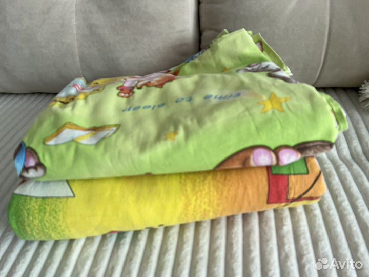 Постельное белье в детскую кровать до 180см б/у