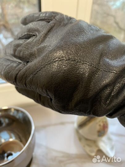 Перчатки женские кожаные