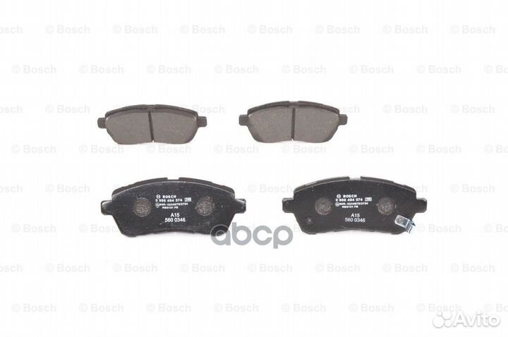 Колодки тормозные дисковые перед 0986494574