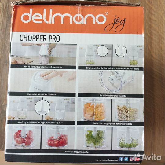 Измельчитель новый Delimano joy chopper pro