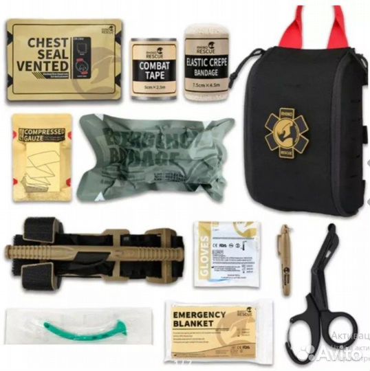 Тактическая аптечка rhino Rescue ifak 002M чёрная