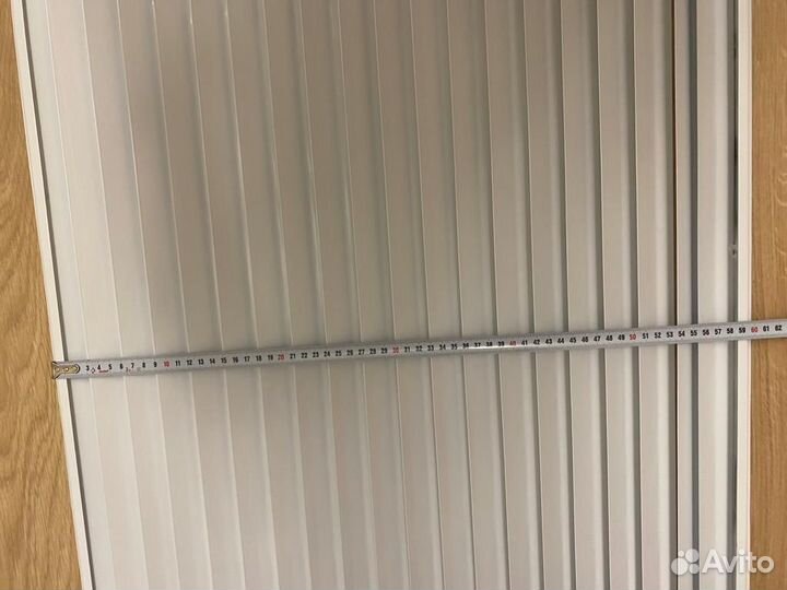 Экран для батареи, встраиваемый, металл, белый