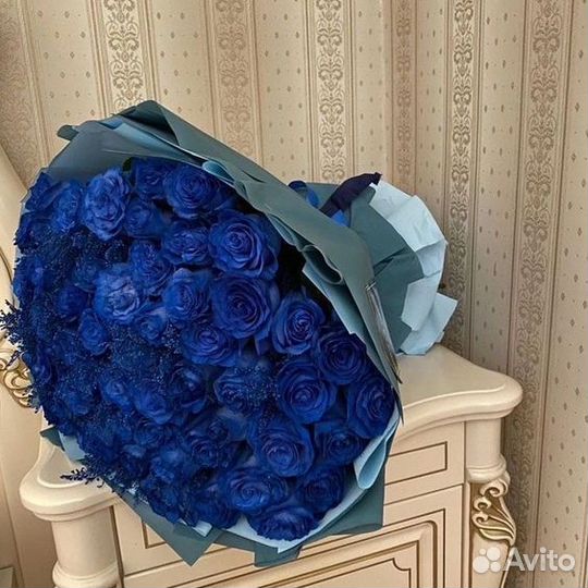 Синие розы 25 51 101 с доставкой