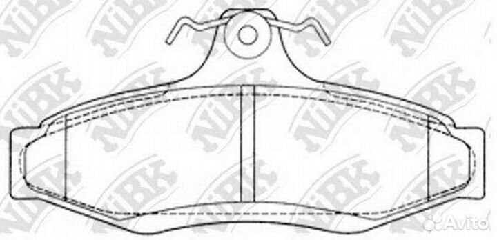 Колодки тормозные дисковые PN0424