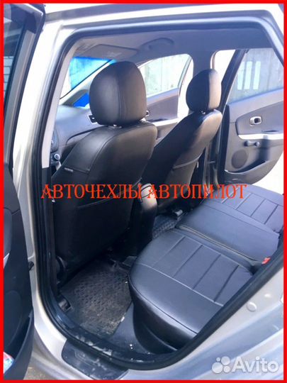 Чехлы Автопилот Kia Ceed 3 из экокожи чёрные Класс