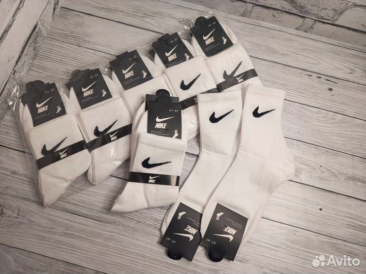 Носки высокие Nike белые