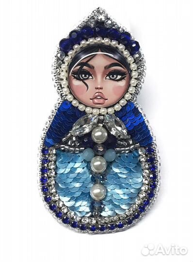 Брошь «Матрешка»