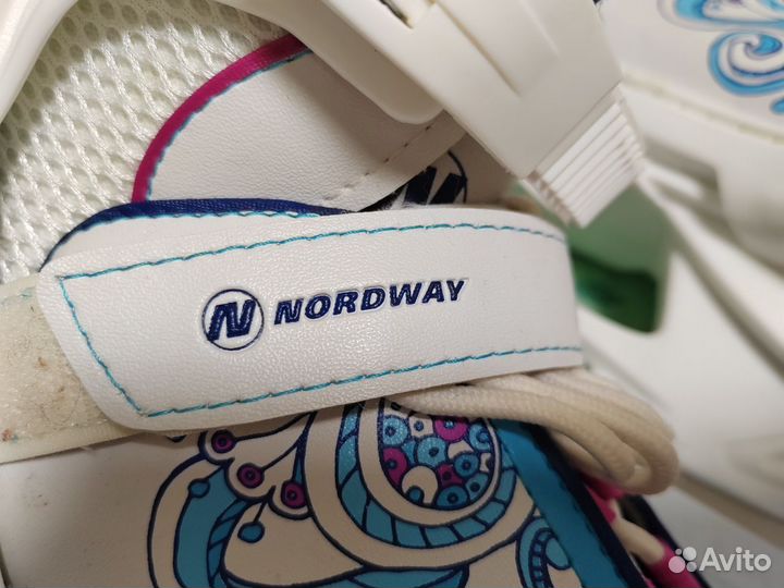 Коньки детские, nordway размер 34 - 37