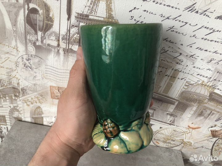 Редкая Старинная керамическая ваза