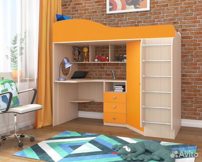 Кровать-чердак Кадет. Новая. Любые цвета