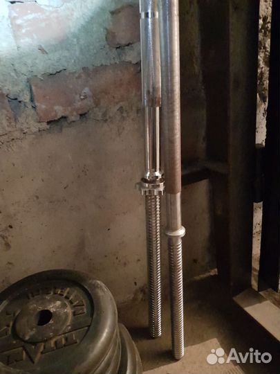 Блины для штанги, гриф