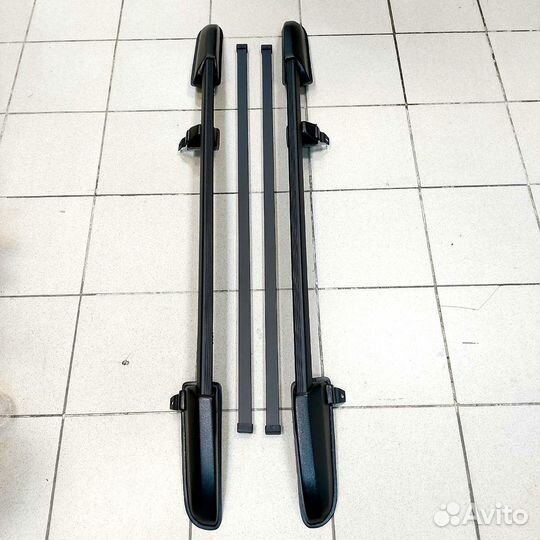 Рейлинги Нива Шевроле, Трэвел с багажником чёрные