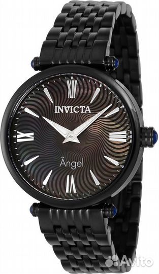 Полностью Чёрные Часы Invicta Angel Женские Новые