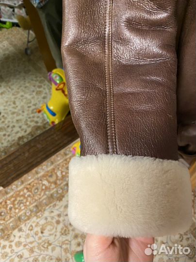 Дубленка натуральная женская короткая 44