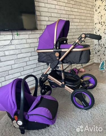 Коляска 3в1 Новая необычный цвет (Новая)