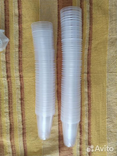 Посуда одноразовая стаканчики вилки ложки