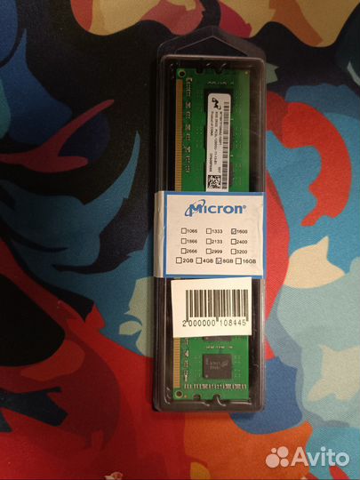 Оперативная память DDR3 Micron 8GB 1600Mhz