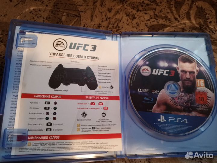 Диски на ps4 Майнкрафт, UFC3, snow runner