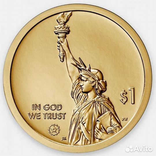 Монеты США памятные номинал 1 и 0.05 и 0.25