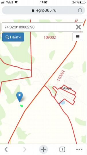 Участок 64 га (СНТ, ДНП)