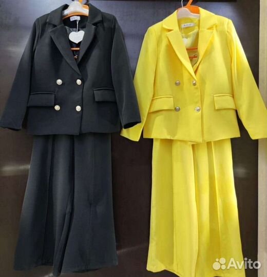 Брючный школьный костюм для девочки