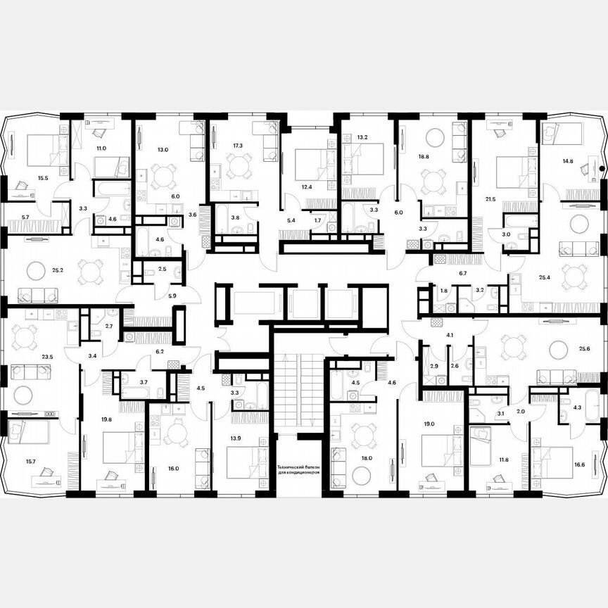 3-к. квартира, 76,8 м², 25/30 эт.